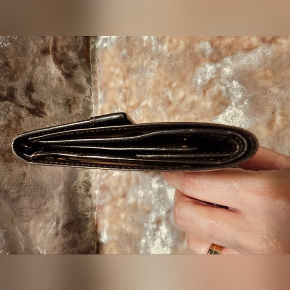 Celine Compact Wallet Brown Leather Authentic - Picture 11 of 14